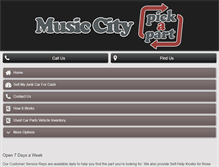 Tablet Screenshot of musiccitypickapart.com